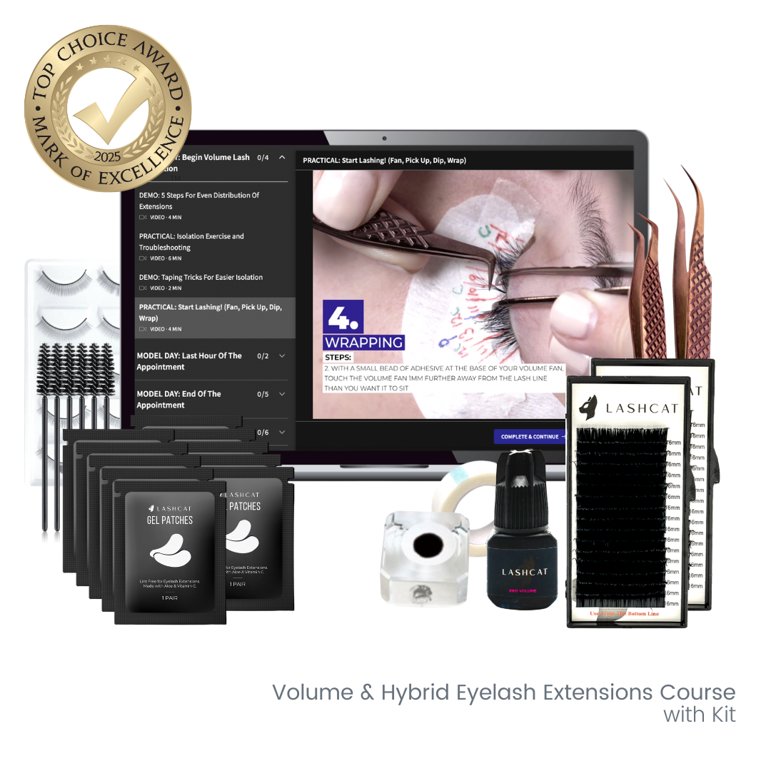 Volume & Hybrid Eyelash Extensions Online Course