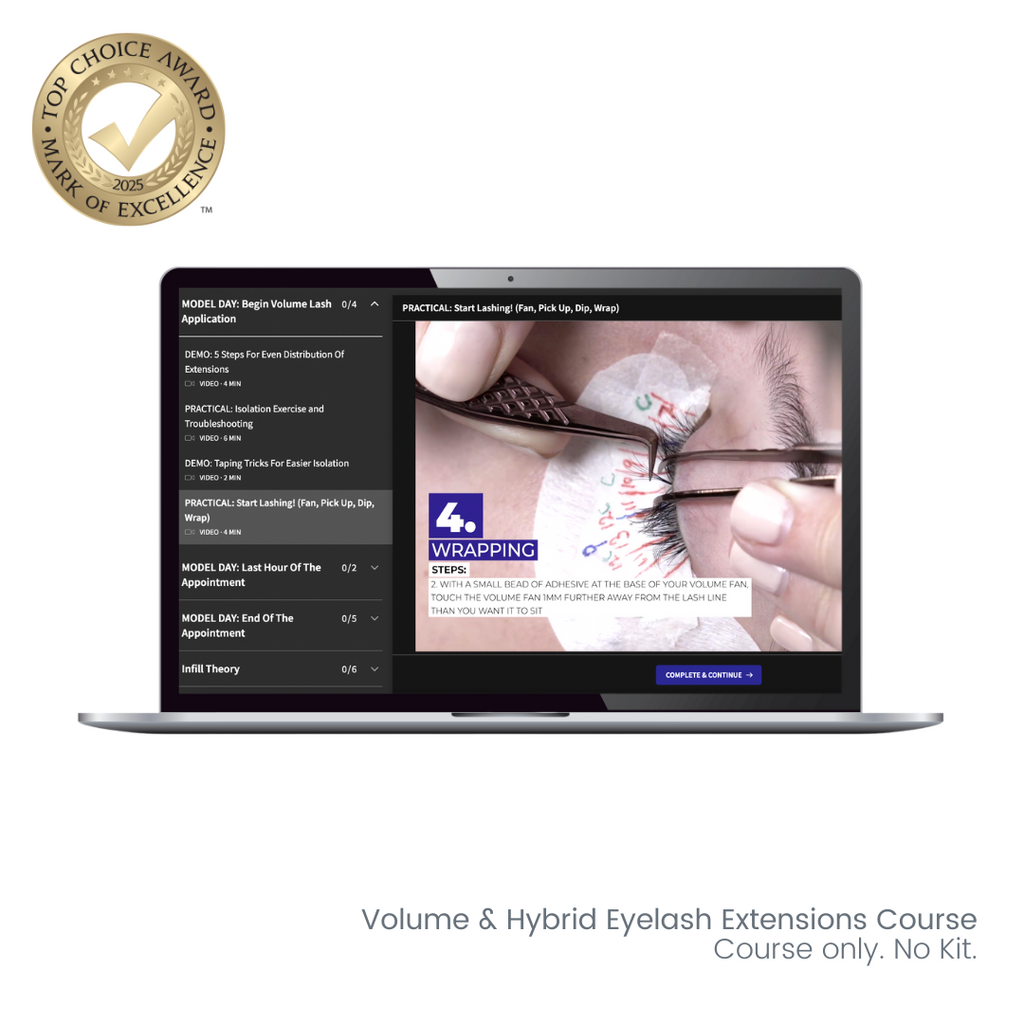 Volume & Hybrid Eyelash Extensions Online Course