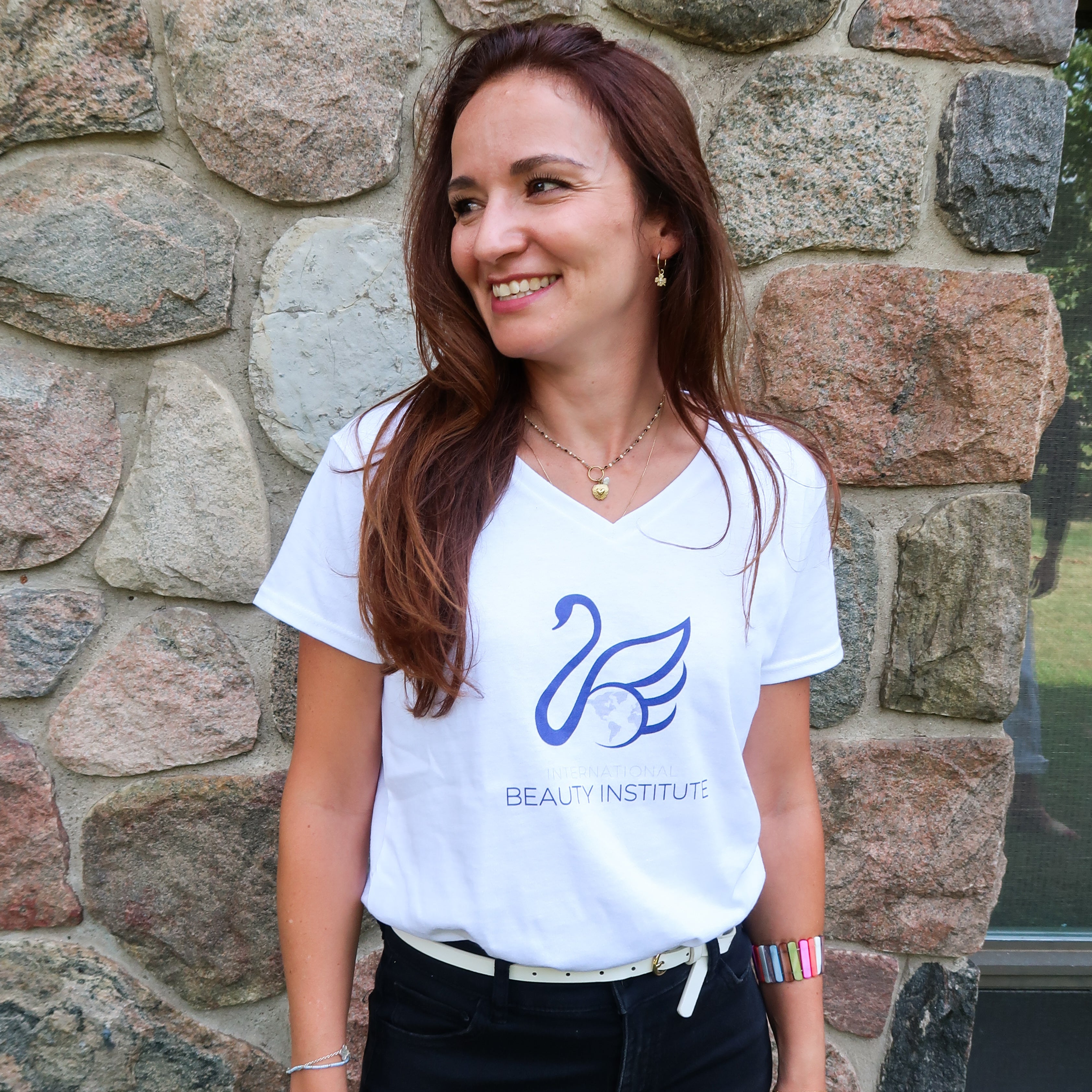 Signature V-Neck Tee - Black