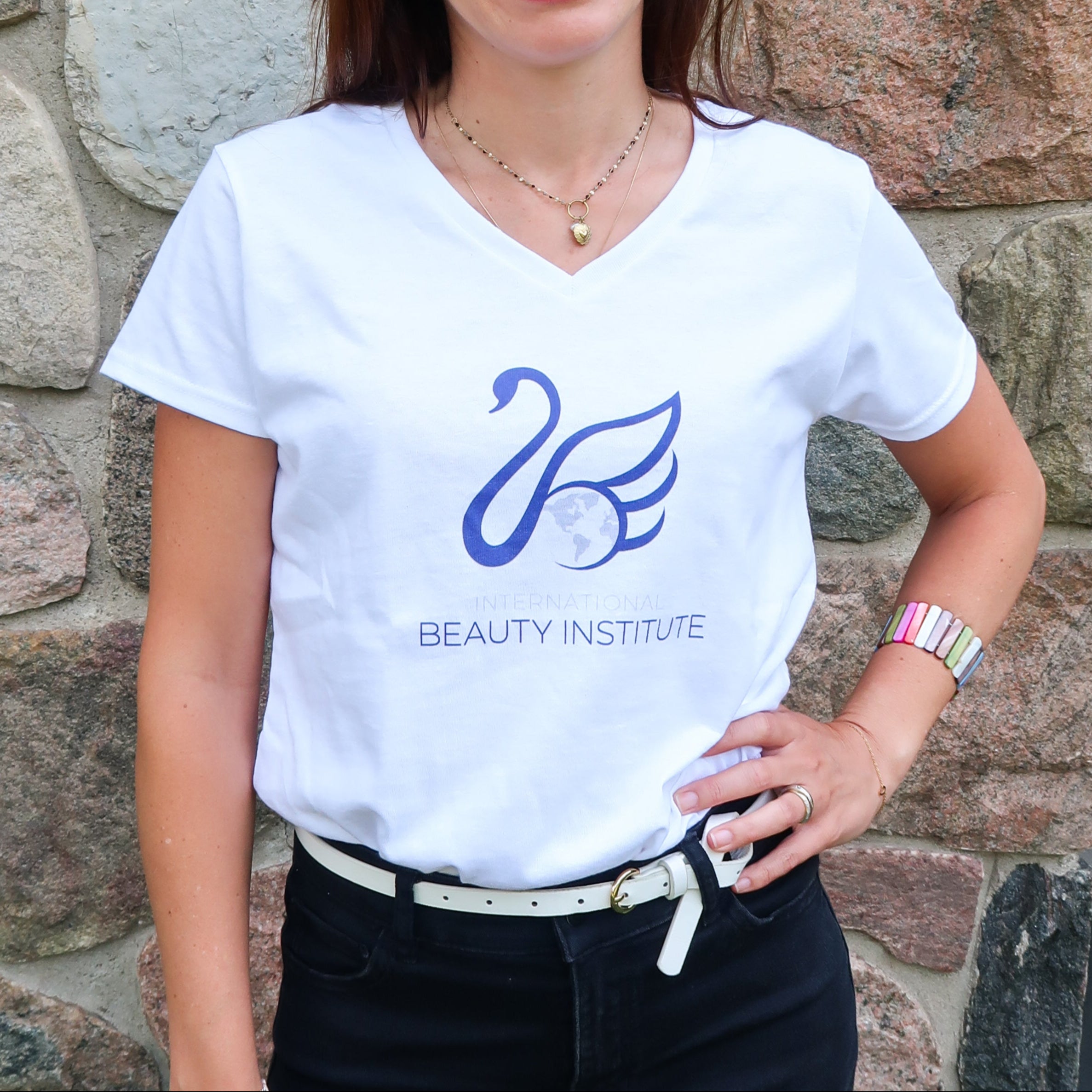 Signature V-Neck Tee - Black