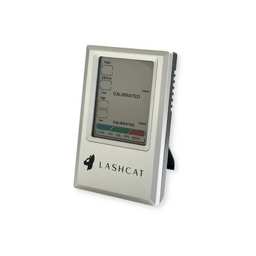 front of hygrometer